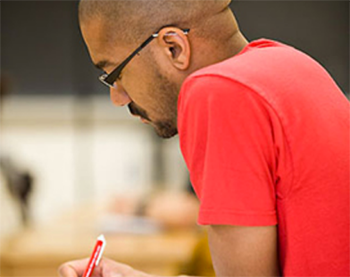 Undergraduate student studying, Creative Writing tile