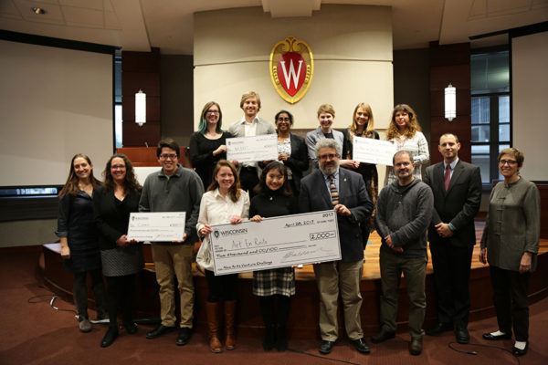 2017 New Arts Venture Challenge finalists, judges and emcees.