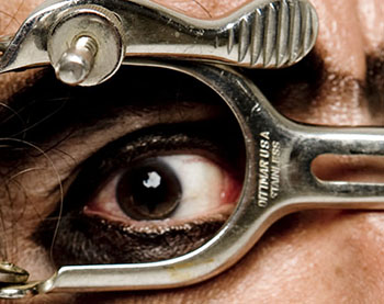 A close crop images of an eye, Center for Visual Cultures tile