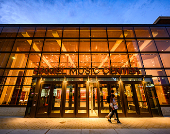 Hamel Music Center at dusk